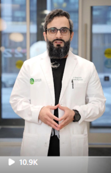 screenshot of second reel that got most views for Aboud Health Group