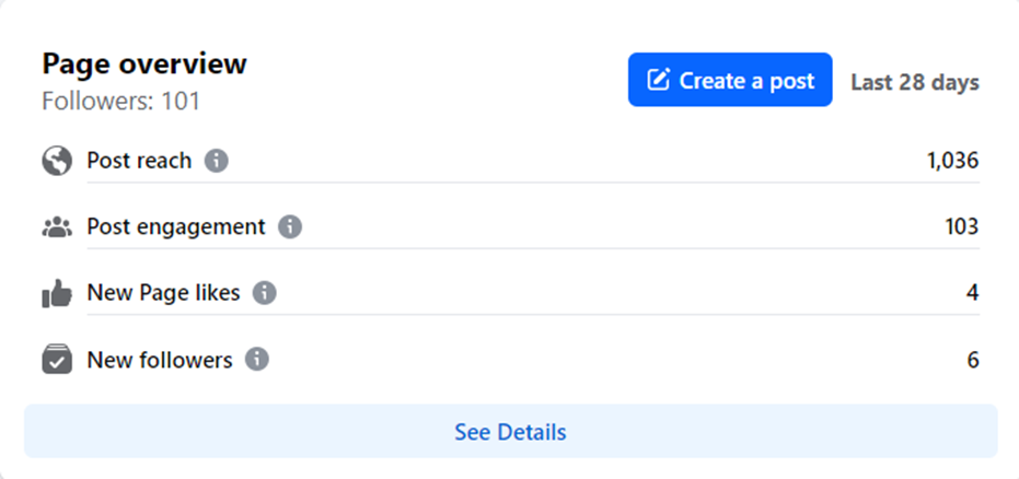 screenshot of Social Media Campaign page view summary report of ShoPerfumes