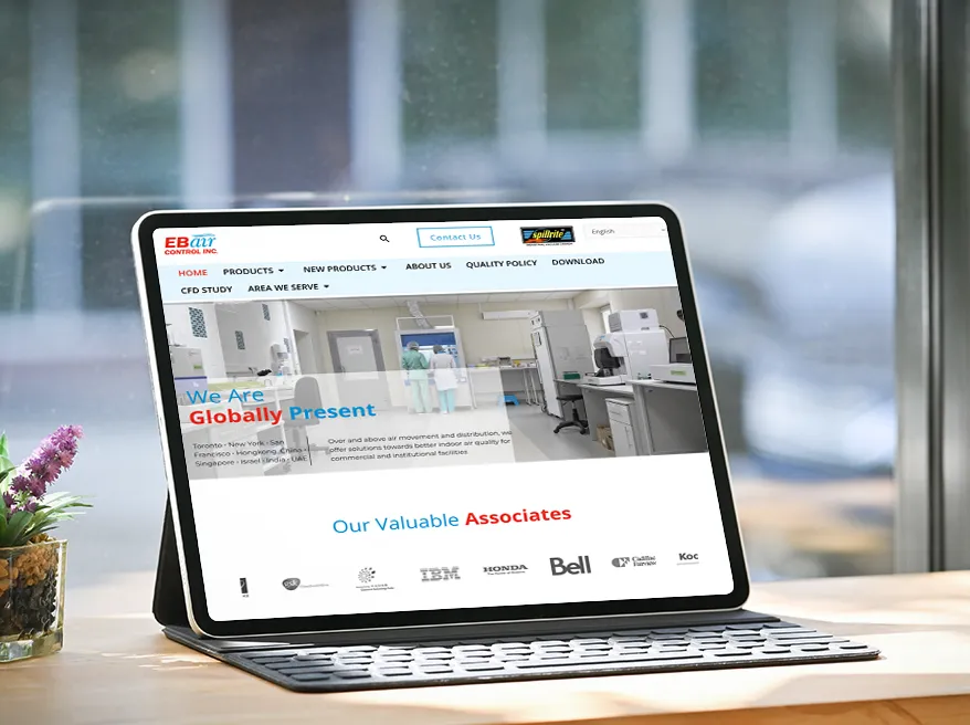 EB Air Control ipad view