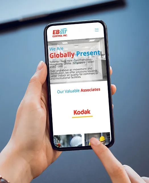 EB Air Control mobile view
