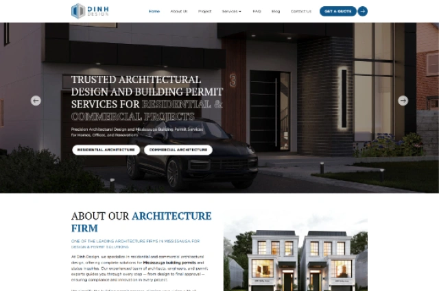 Dinh Design (Architectural & Home-Design Website)