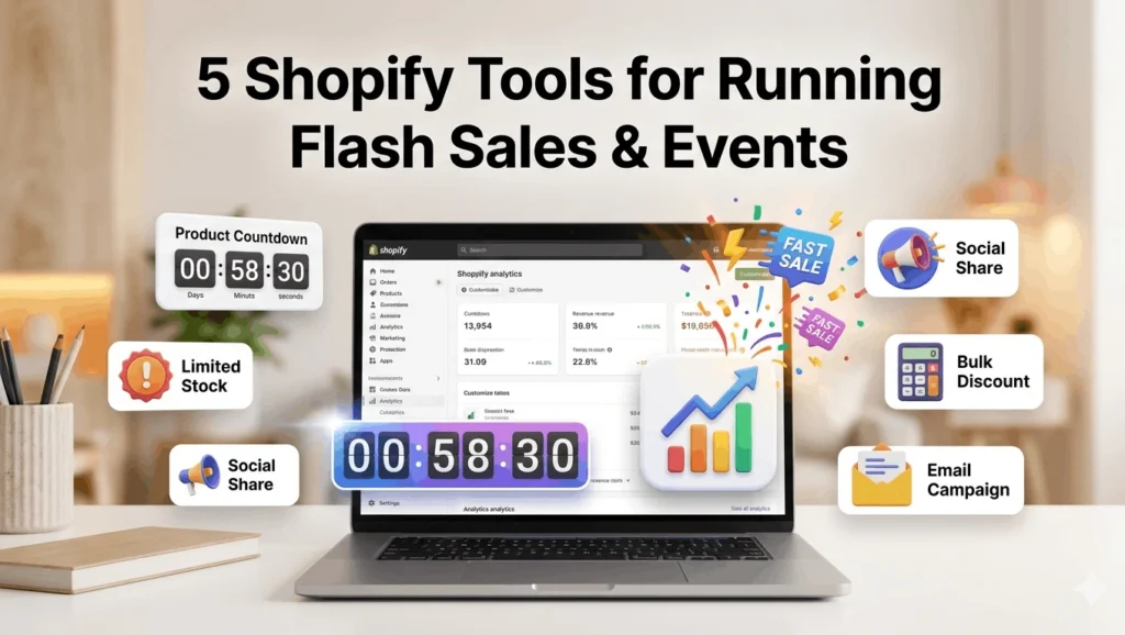 Shopify flash sale tools to boost conversions with countdown timer discounts and email marketing