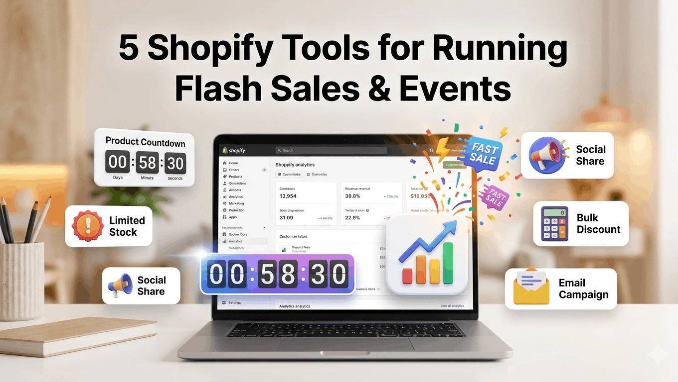 Shopify flash sale tools to boost conversions with countdown timer discounts and email marketing