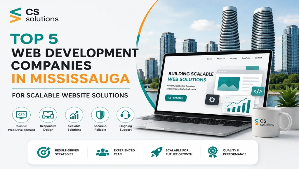 Top 5 web development companies in Mississauga for scalable website solutions