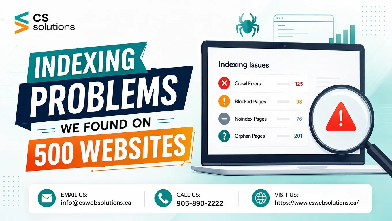 Indexing Problems Found on 500 Websites